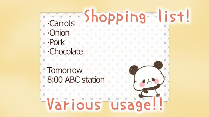 Catatan mini MOCHI MOCHI PANDA_playmods.net