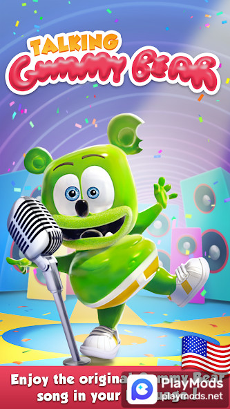 Talking Gummy Bear Kids Games(No Ads) screenshot image 1_playmods.net