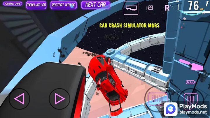 Car Crash Simulator Mars(no ads) screenshot image 2_playmods.net
