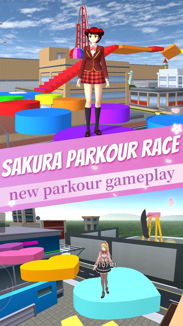 Anime Sakura Girl Parkour Race_playmods.net