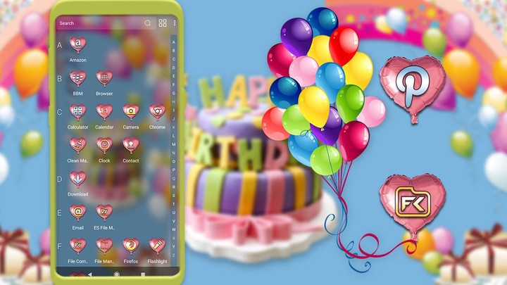 Happy Birthday Launcher Theme_playmods.net