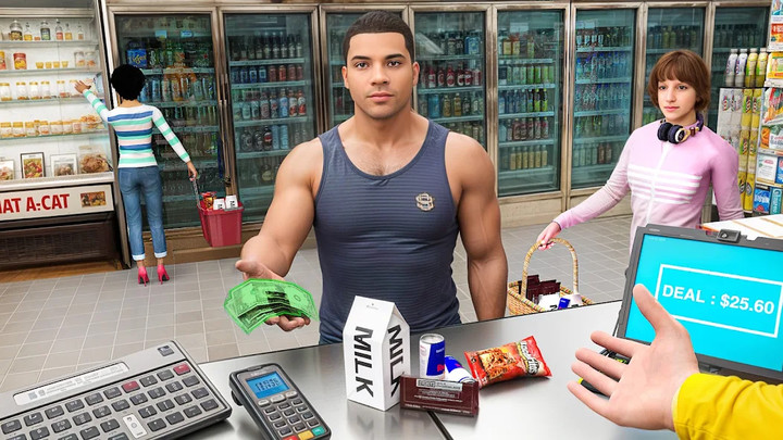 Supermarket Grocery Simulator(No Ads) screenshot image 3_playmods.net