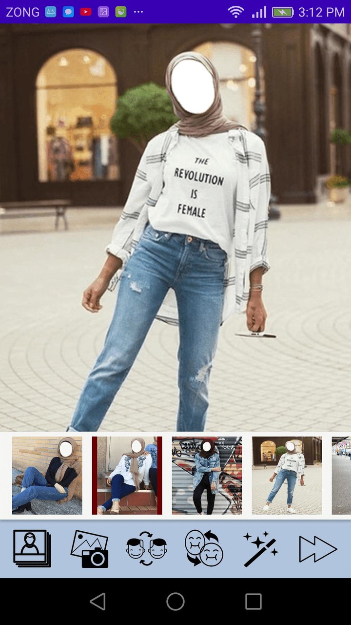 Innovative Hijab with Jeans_playmods.net