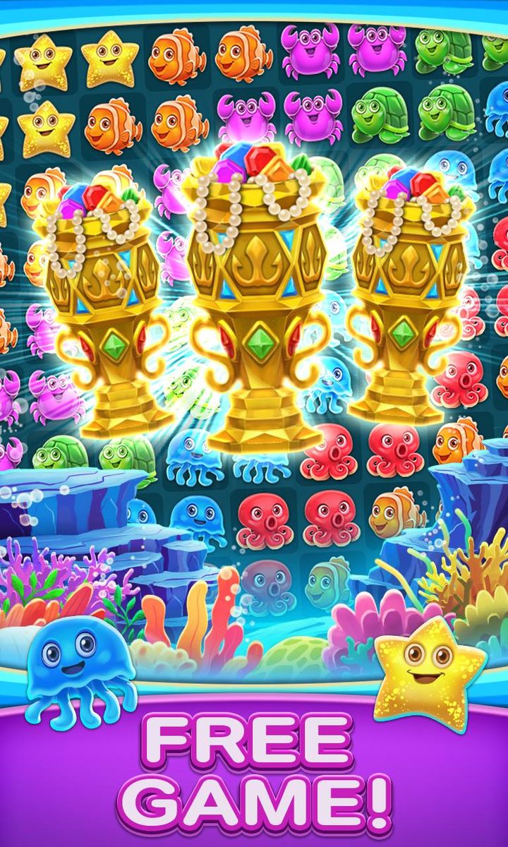 Ocean Match-3 Puzzle Game_playmods.net