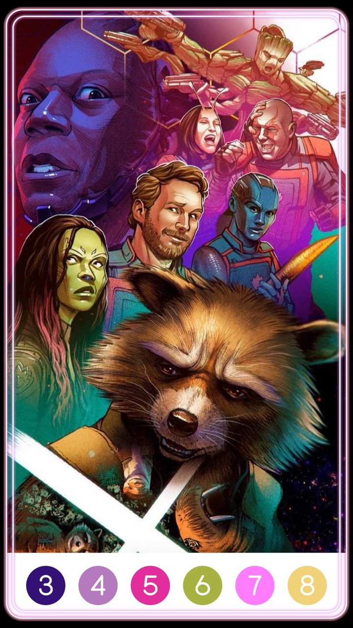 Guardians of Galaxy Coloring_playmods.net