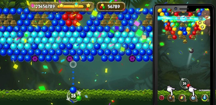 Bubble Shooter: Jungle POP_playmods.net