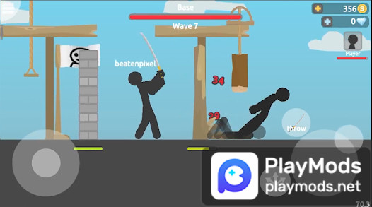 Stickman Attack(Unlimited Money) screenshot image 3_playmods.net