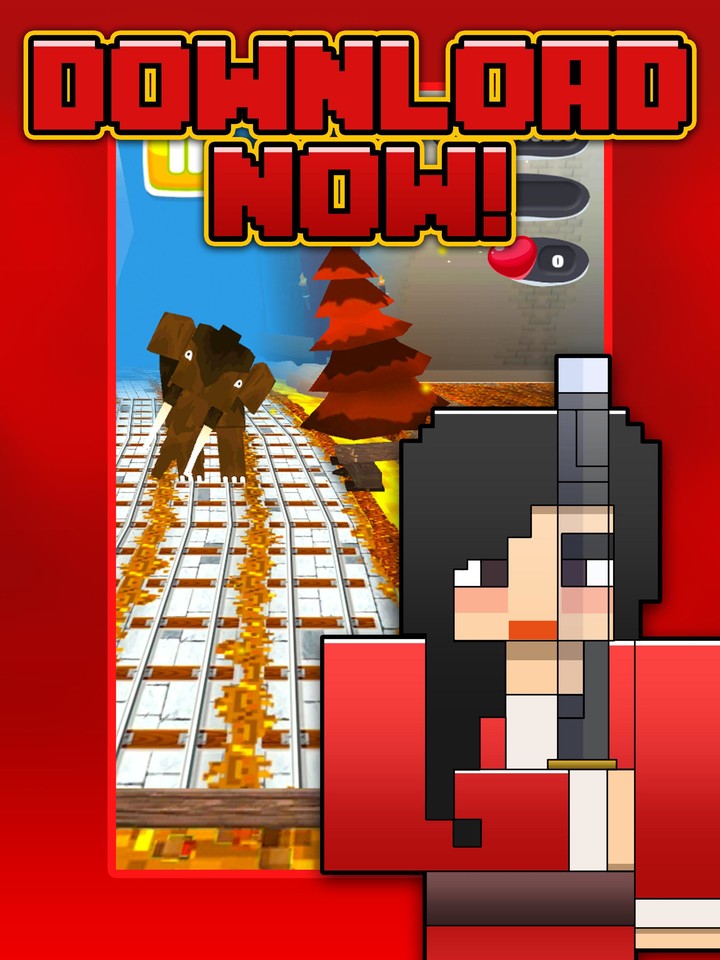 3D Craft Run Mulan_playmods.net