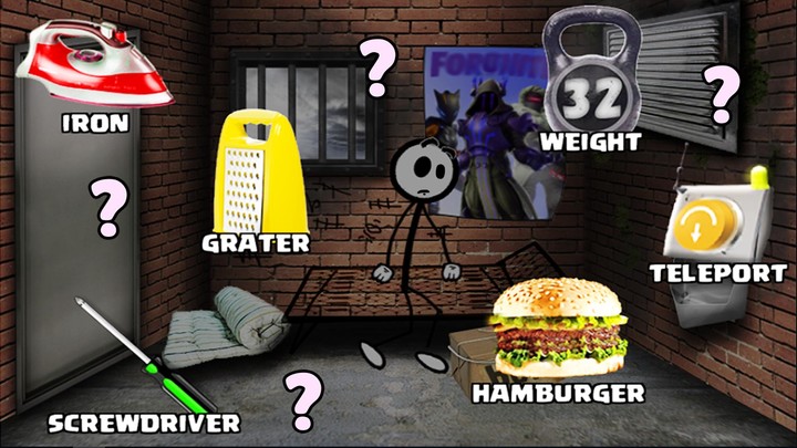 Stickman jail-break escape 2_playmods.net