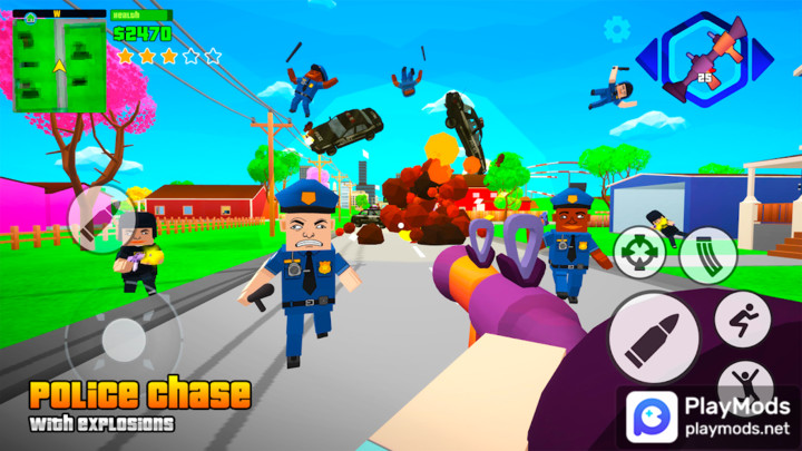 Gangs Wars: Pixel Shooter RP(Unlimited Money) screenshot image 1_playmods.net