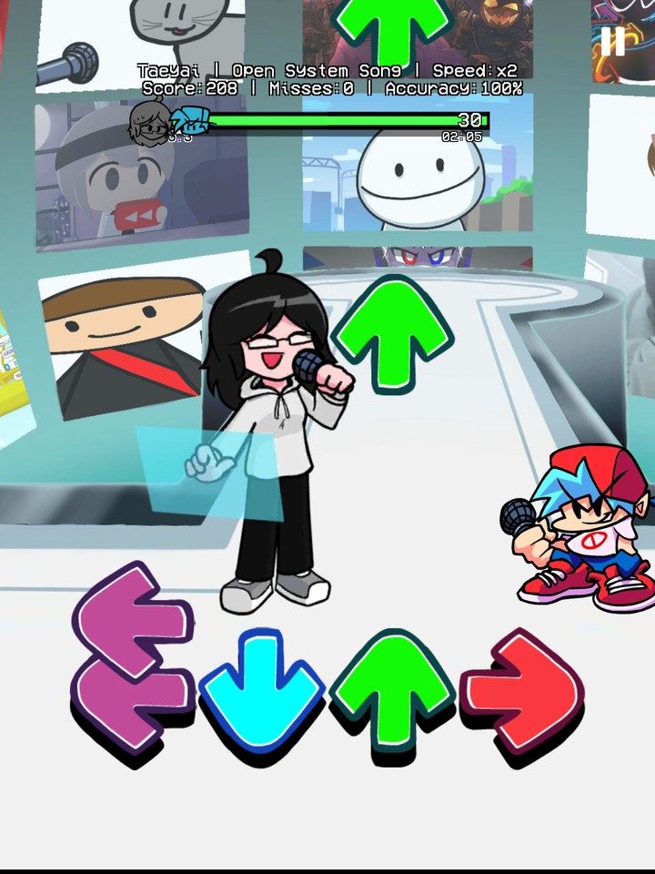 Vs Cyber Sensation in FNF Mod_playmods.net