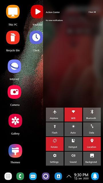Galaxy S21 theme for launcher_playmods.net
