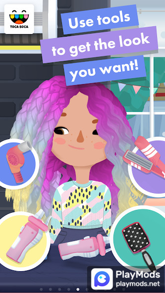 Toca Hair Salon 3(Unlocked all) screenshot image 1_playmods.net