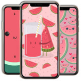 Kawaii Watermelon Wallpaper(เป็นทางการ)Cute Wallpaper Kawaii Watermelon v2.1_playmods.net