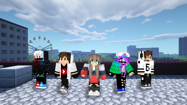 YouTuber skins for Minecraft_playmods.net