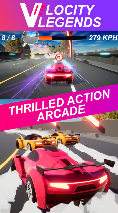 Velocity Legends - Crazy Car Action Racing Game(Mod) screenshot image 3_playmods.net