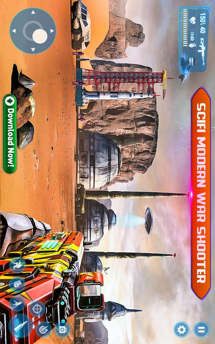 Sci-Fi Cover Fire – 3D Offline Shooting Games(MOD)_playmods.net