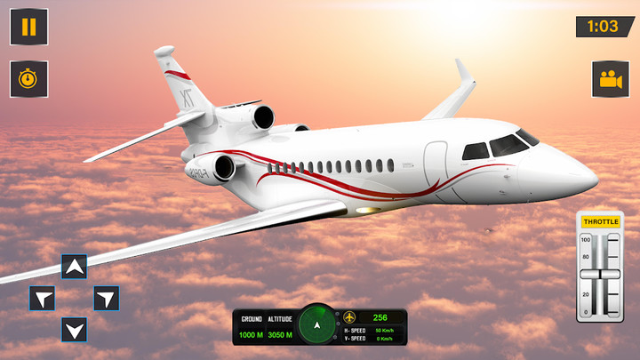 Airplane Simulator Flight Game(Unlimited Resources) screenshot image 4_playmods.net