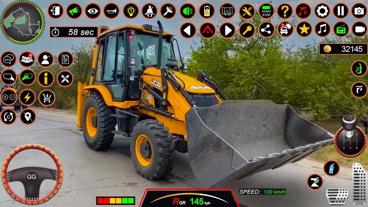 JCB 3Dx Backhoe Loader Driving_playmods.net