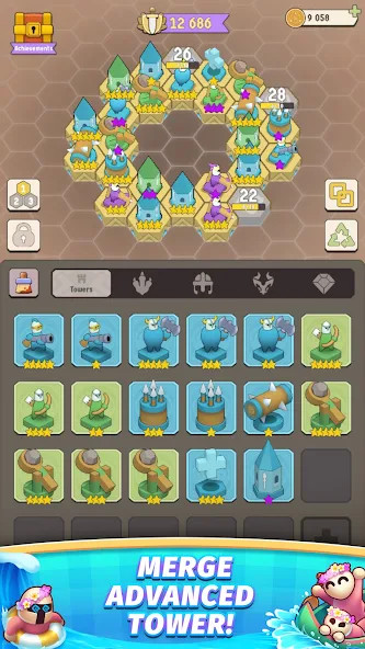 North Tower - Merge TD Defense(Mod Menu) screenshot image 3_playmods.net