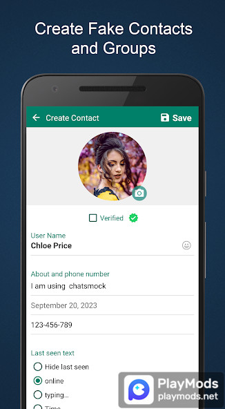 Fake Chat ChatsMock Text Prank(Premium Unlocked) screenshot image 2_playmods.net