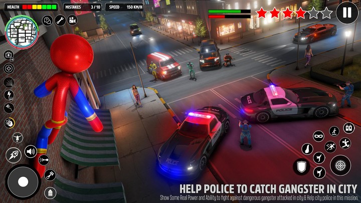 Stickman Rope Hero-Spider Game_playmods.net