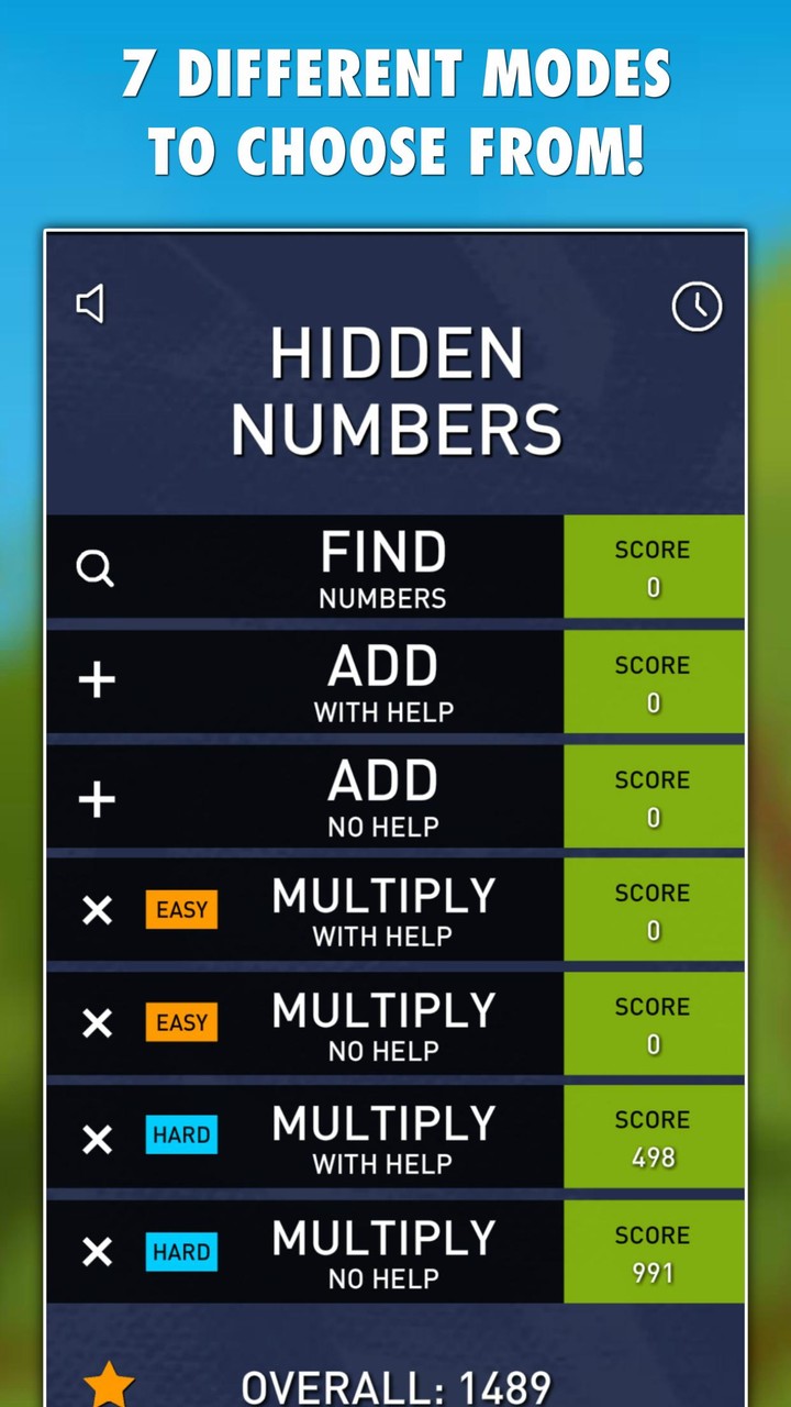 Hidden Numbers Math Game_playmods.net