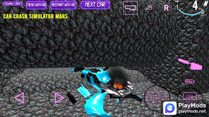 Car Crash Simulator Mars(no ads) screenshot image 4_playmods.net
