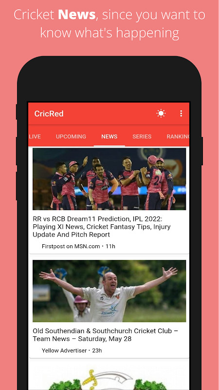 CricRed - Cricket Live Score_playmods.net