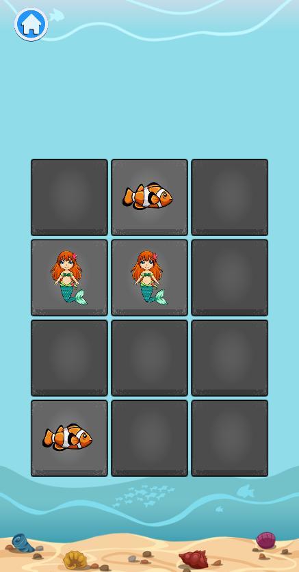 Mermaid Memory Game for Kids_playmods.net
