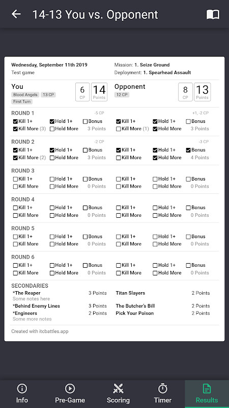 ITC Battles: A Tool for Competitive WH40k_playmods.net