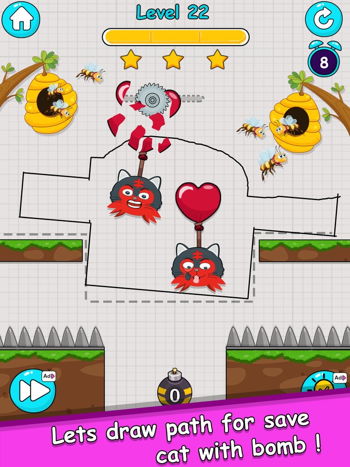 Cat Rescue: Draw To Save_playmods.net