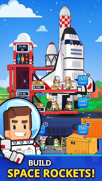 Rocket Star: Idle Tycoon Game(mod) screenshot image 1_playmods.net