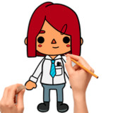 How to draw Toca(Official)2_playmods.net