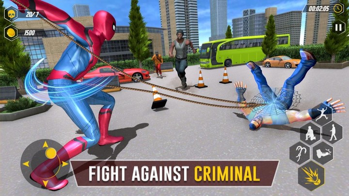 Spider Superhero : Super Rope Man Crime City_playmods.net
