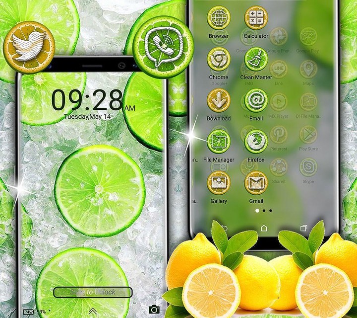 Lemon Launcher Theme_playmods.net