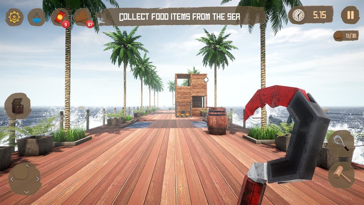 Raft Survival 3D Ocean Game_playmods.net