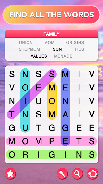 Word Search - Word Puzzle Game(mod) screenshot image 1_playmods.net