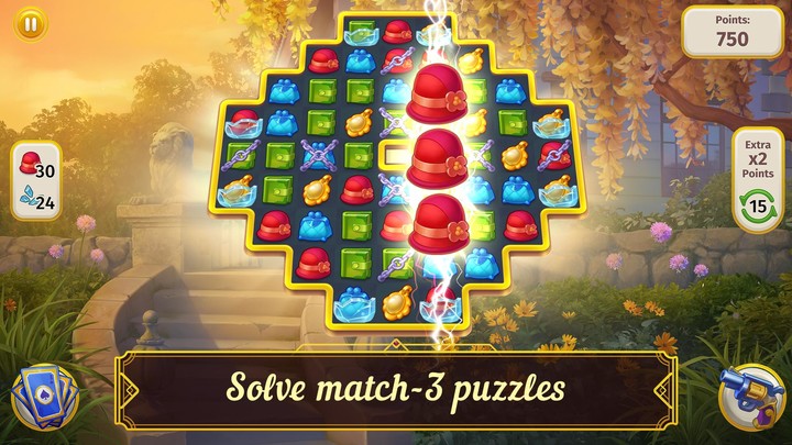 Martha's Mystery: Match-3_playmods.net