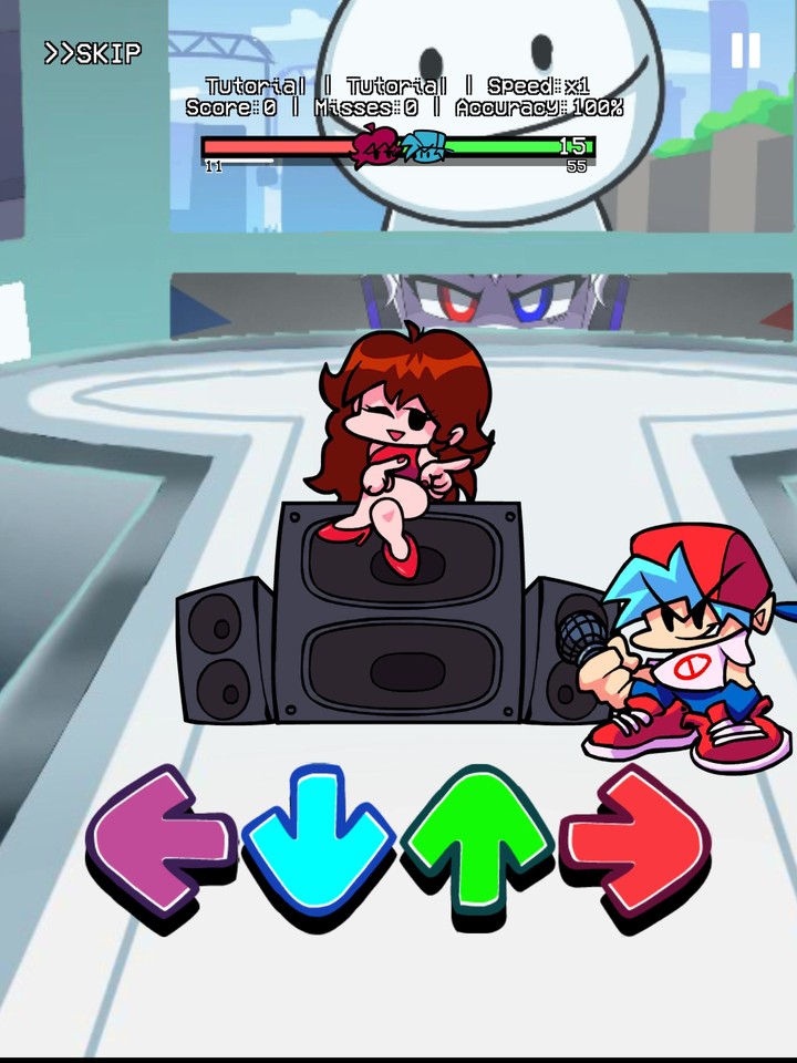 Vs Cyber Sensation in FNF Mod_playmods.net