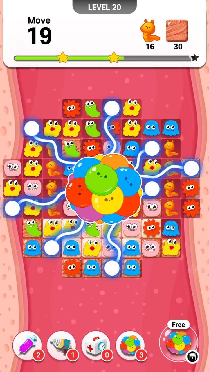 Virus Out - Match 3 Puzzle_playmods.net