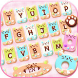 Colorful Donuts Button Keyboard Theme_playmods.net