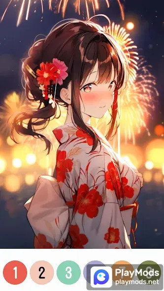 Anime Color by Number(No Ads) screenshot image 1_playmods.net