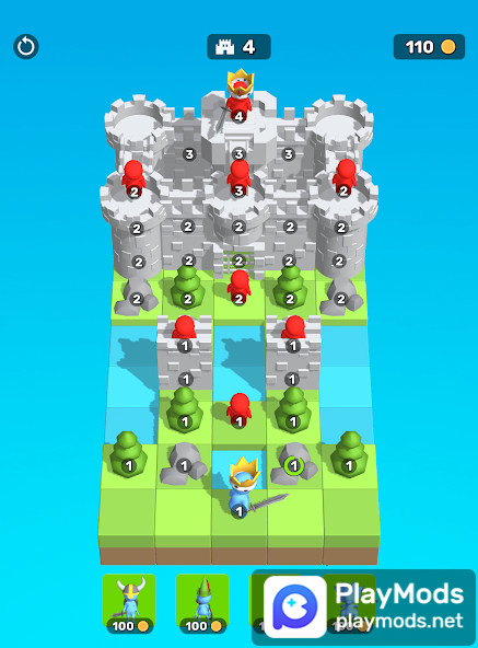 Castle Puzzle(The enemy is stationary) screenshot image 4_playmods.net