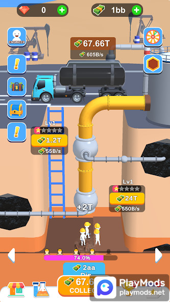 Idle Oil Well(Unlimited Resources) screenshot image 4_playmods.net