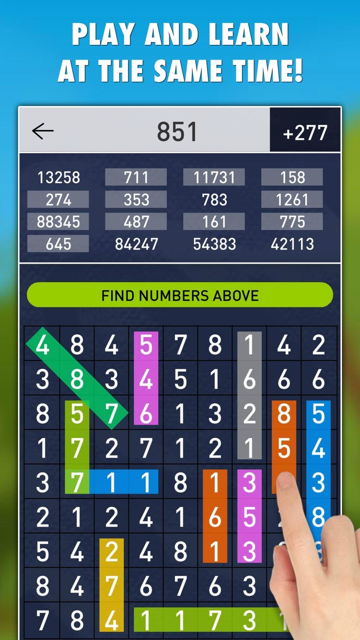 Hidden Numbers Math Game_playmods.net