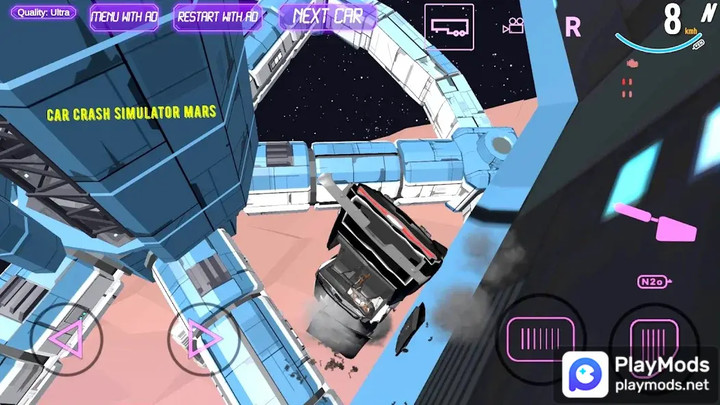 Car Crash Simulator Mars(no ads) screenshot image 3_playmods.net