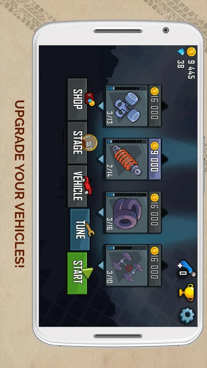 Android 用の Hill Climb Racing MOD APK v1.67.8 (燃料/お金/ロック解除) をダウンロード