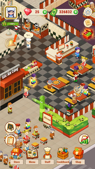 Merge Cooking: Idle Restaurant(Free Shopping) screenshot image 4_playmods.net