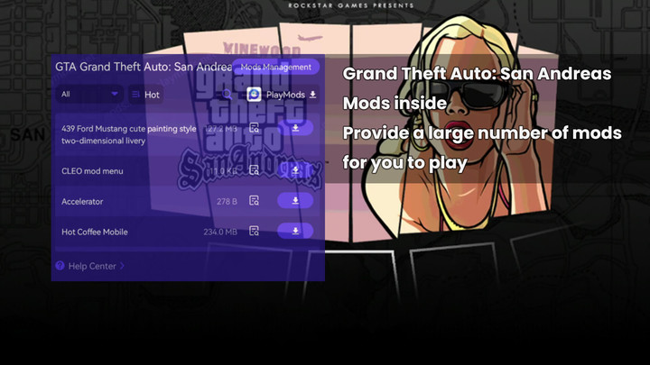 Grand Theft Auto: San Andreas(GTA)(Mod Inside/Recommended) screenshot image 1_playmods.net